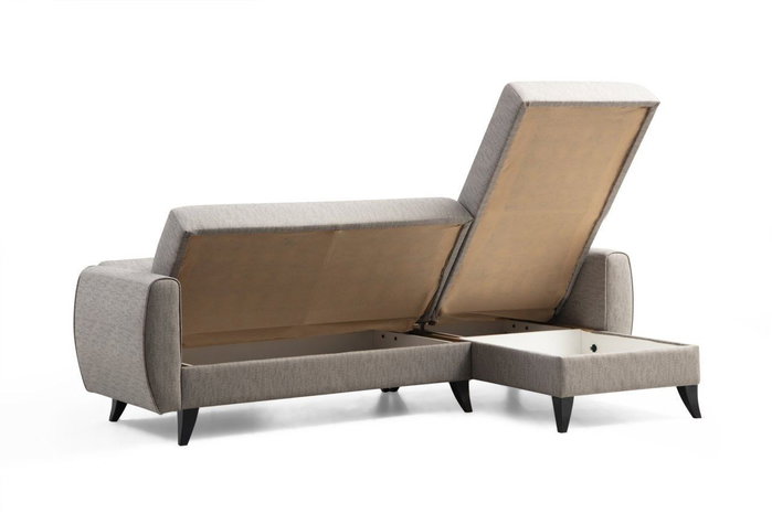 Atelier Del Sofa Sofá cama esquinero Alkon - Light Grey